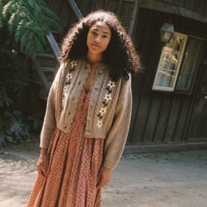 ISO Christy Dawn Clover Cardigan SMALL